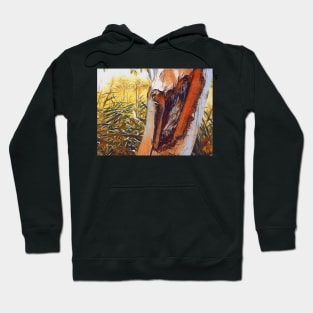 Natural wood texture design. Forest photography Hoodie